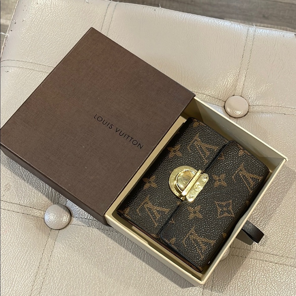Louis Vuitton Brown Monogram Key & Card Holder